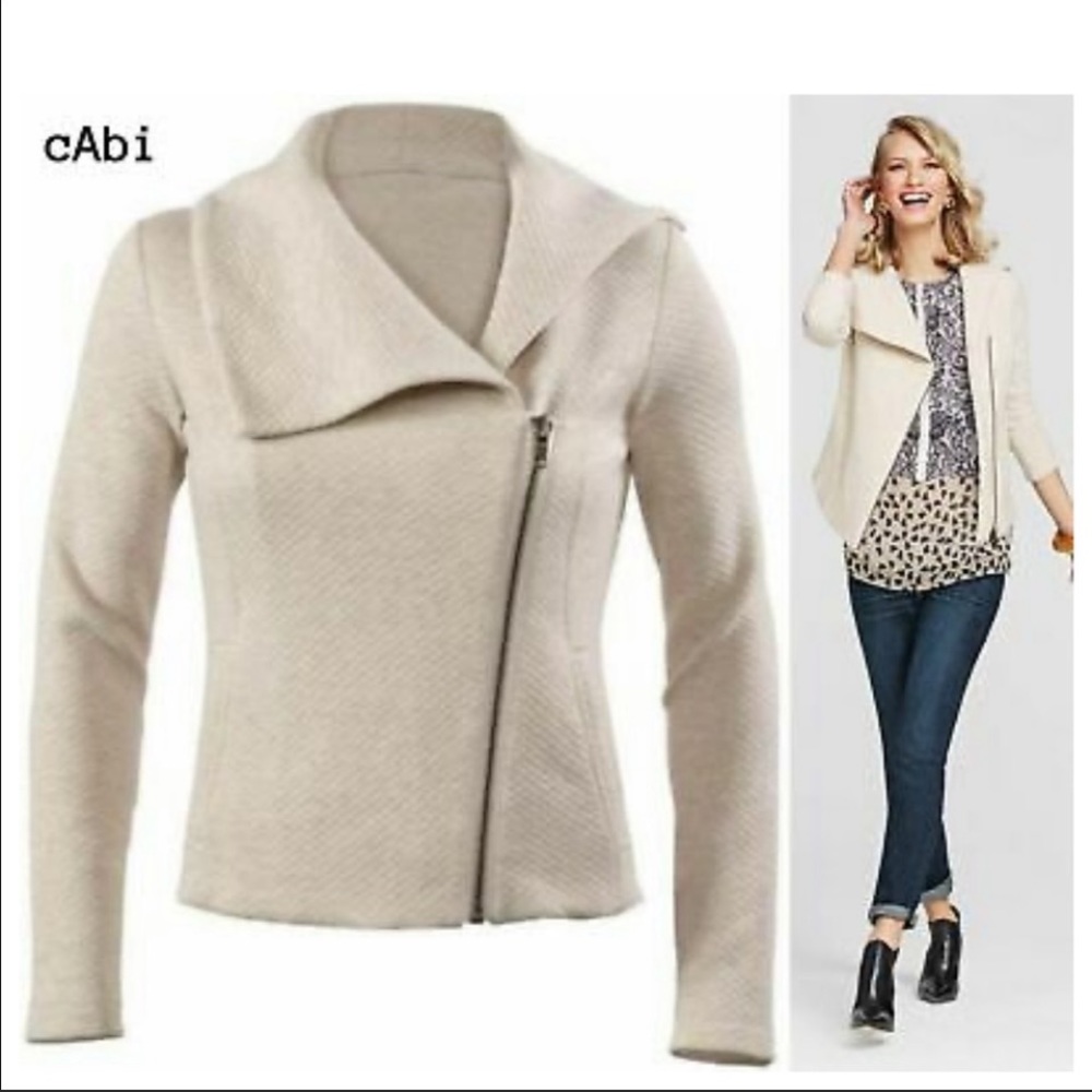 CAbi Quilted Moto Blazer